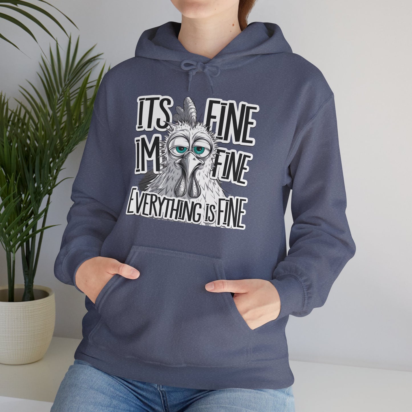 Hoodie — 'It's Fine I'm Fine Everything Is Fine' Funny Stressed Sloth Graphic Hoodie