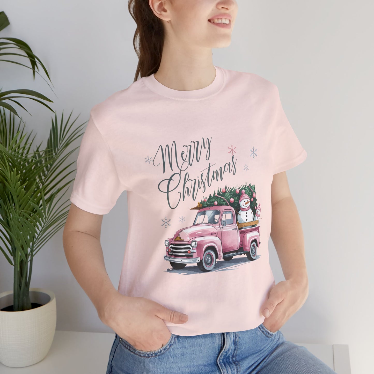 Christmas Old Truck Merry Christmas Tee