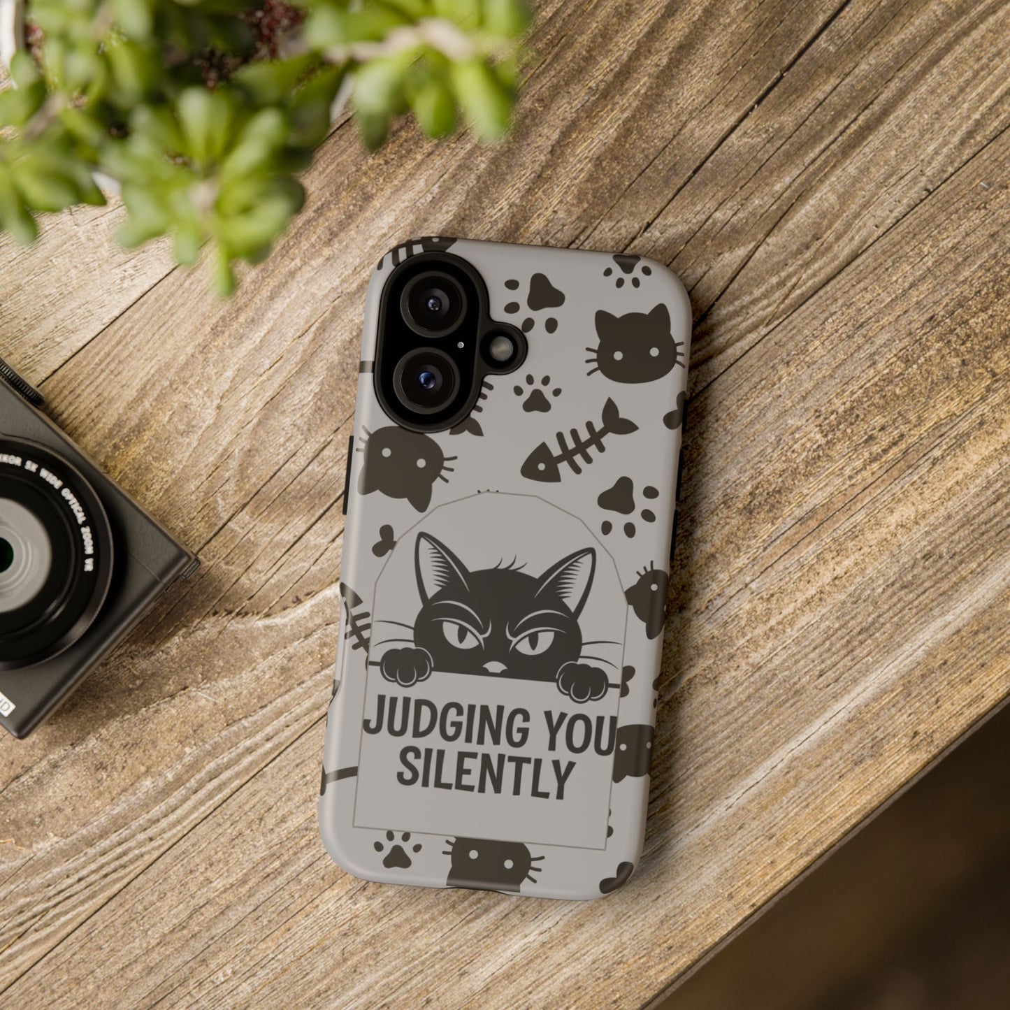 Cat Phone Case - Judging You Silently Design