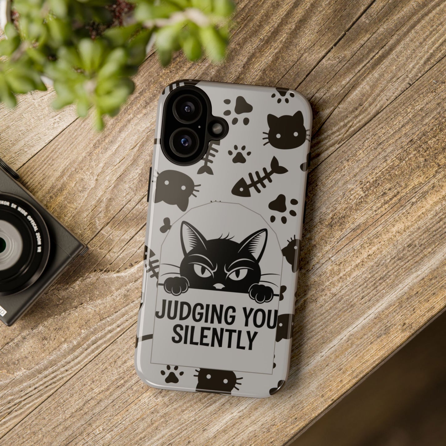 Cat Phone Case - Judging You Silently Design