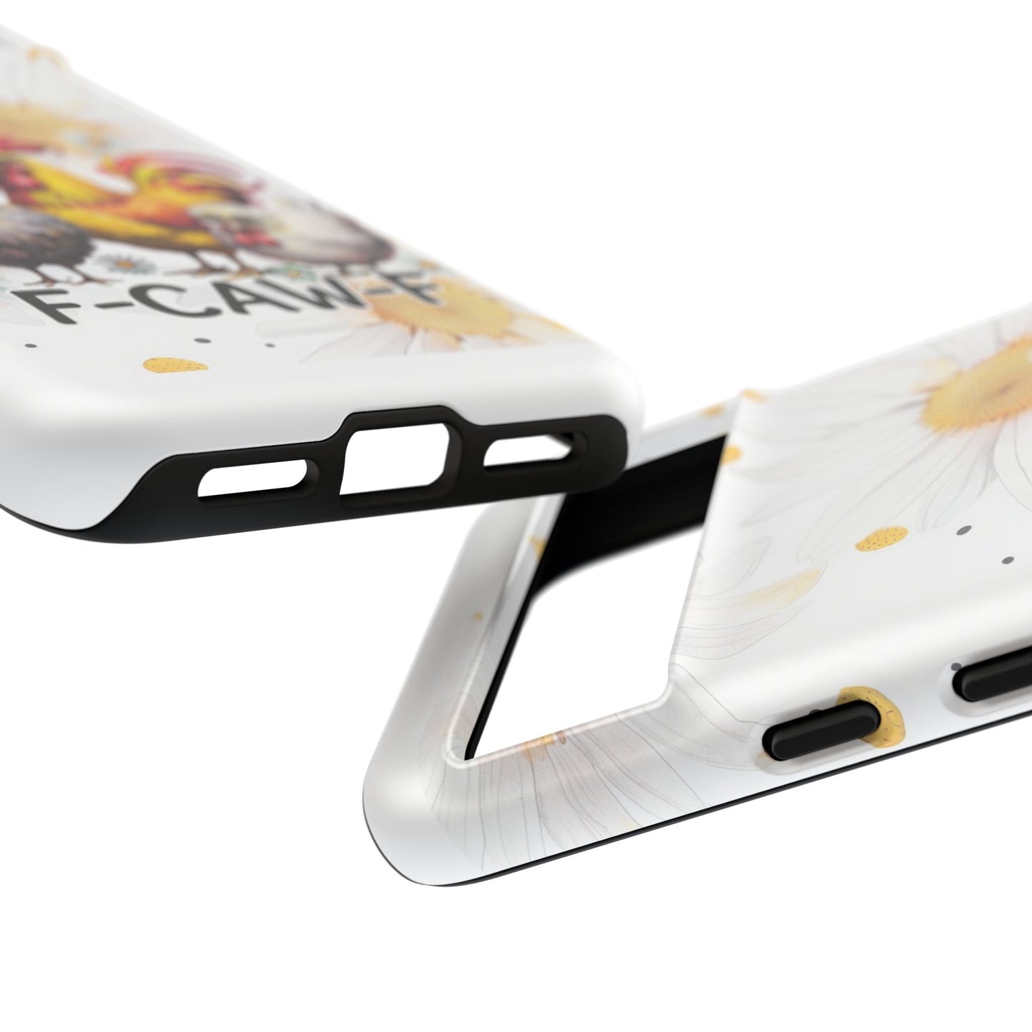 Cute Chicken Phone Case, F-CAW-F Tough Phone Cover, Gift for Chicken Lovers, Farmhouse Decor, Funny Phone Accessory