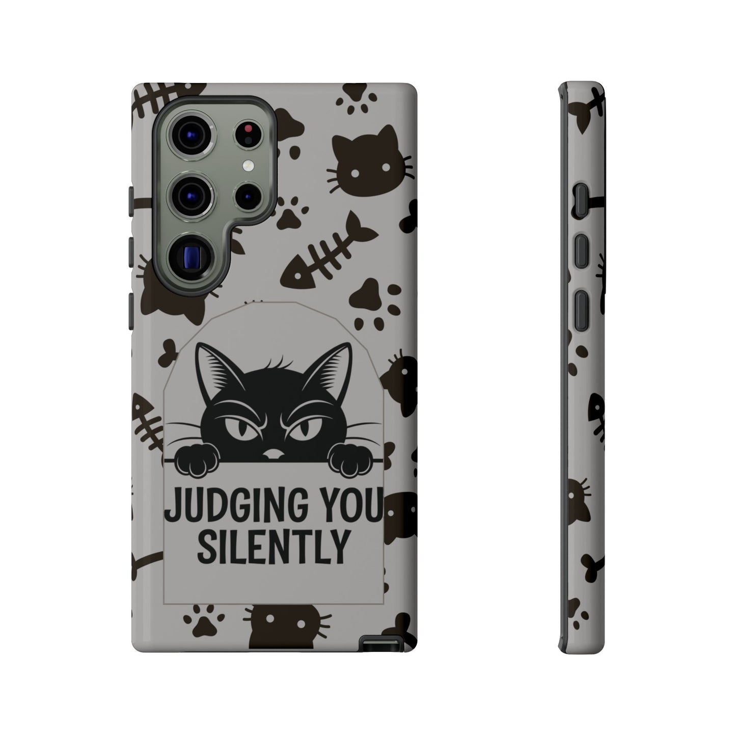 Cat Phone Case - Judging You Silently Design