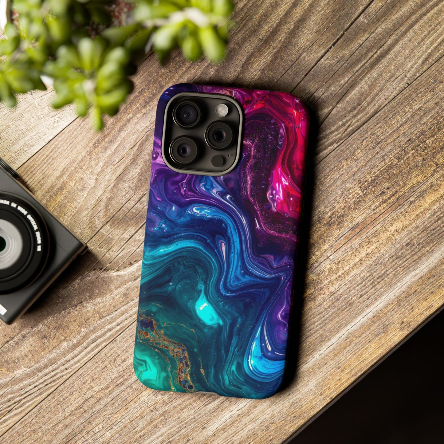 Vibrant Phone Case, Tough Cases for Protection, Colorful Cell Phone Cover, Unique Phone Accessory, Stylish Gifts for Her
